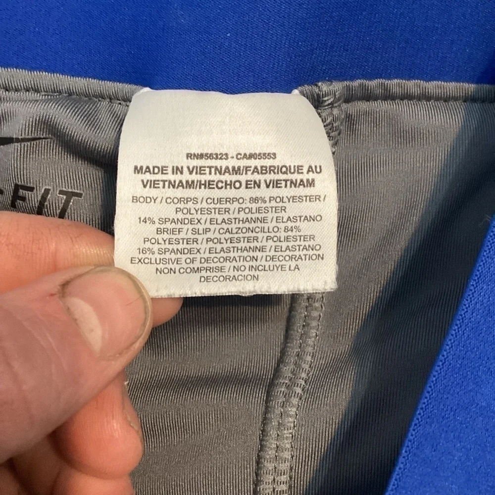 Nike Dri-Fit Running Shorts Size M Blue